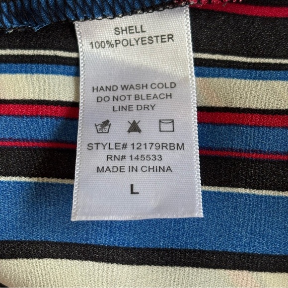 Anthropologie W5 Striped Multicolor Women's Top Size L - Picture 5 of 6